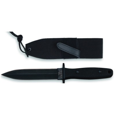 Coltello lama nera 15 cm in acciaio 440 - SAG NATURE