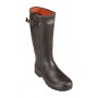 Rambouillet Brown Rubber Boot With Neoprene And Zip - PERCUSSION