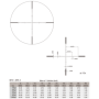 MARCH-X rifle scope with March-X 8x-80x56mm Second Focal Plane reticle. MTR-3 reticle - MARCH