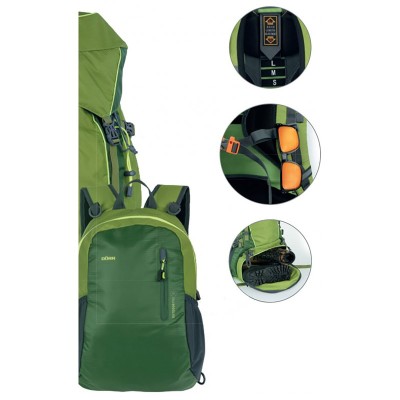 Zaino Hunter PRO 65+PRO 15 duo green - DORR