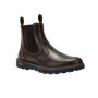 Elastic oiled brown ankle boot with Vibram Gritex sole - RED ROCK