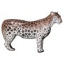 Silueta del pináculo del leopardo africano - DELTA MC KENZIE