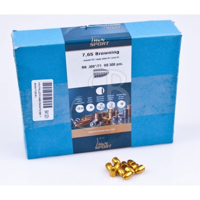 Copper Lead Balls 451" 45acp 200gr Swc - Pack of 500 Pieces - H&N