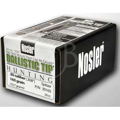 Ballistic Tip 308" 165 Gr Sp 30165 Pack of 50 Pieces - NOSLER