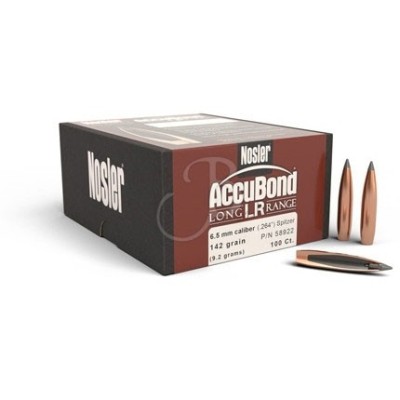 Accubond Lr 284" 168 Gr Sp Balls 58623 Paquet de 100 Pièces - NOSLER