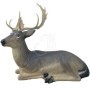 Silueta 3D de ciervo acostado melánico - SRT
