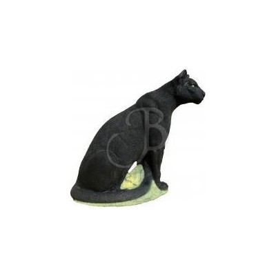 Sitting Panther 3d silhouette - SRT