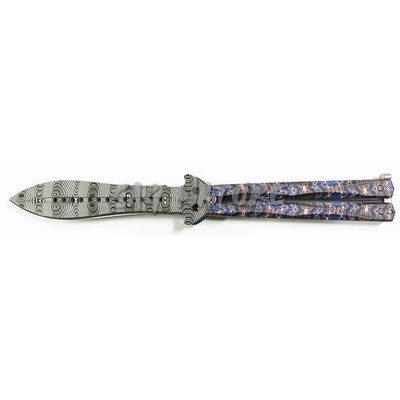 Butterfly Knife With Aluminum Handle Blade 10.5 Cm - Jkr644 - JOKER