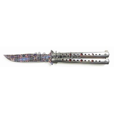 Butterfly Knife With Aluminum Handle Blade 10.5 Cm - Jkr646 - JOKER