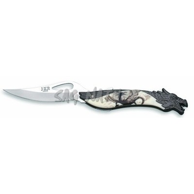 Knife With Zamak Handle With Dragon Design Blade 9 Cm - JOKER