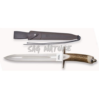 Cheetah Knife With Deer Handle Blade 30 Cm Weight 435 Gr + Sheath - JOKER