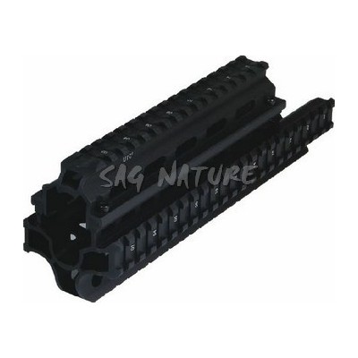 4 Rail Slide for Saiga 7.62x39 - 16 Slots on the Top, 21 Slots on the Sides and 22 Lower Slots - SAG NATURE