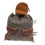 Alpin 02 Backpack In Leather And Canvas Fabric - 54×53 Cm - SAG NATURE