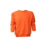 Felpa girocollo 100% cotone Arancio - UDB