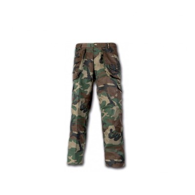 Pantalone sfoderato in misto cotone colore Woodland - UDB